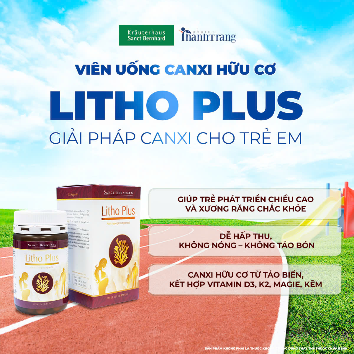 Canxi Litho dành cho trẻ em 6 tuổi