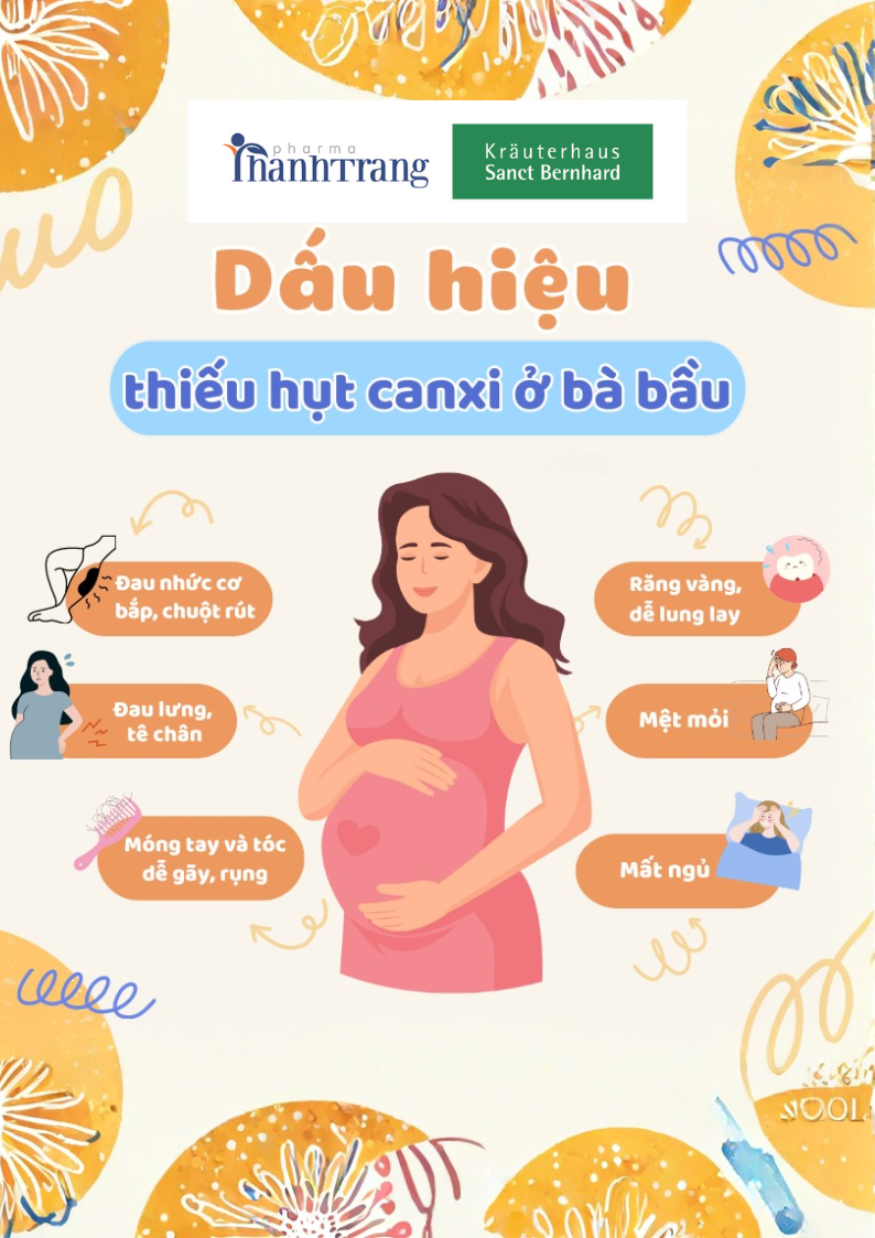 Dấu hiệu thiếu canxi ở bà bầu