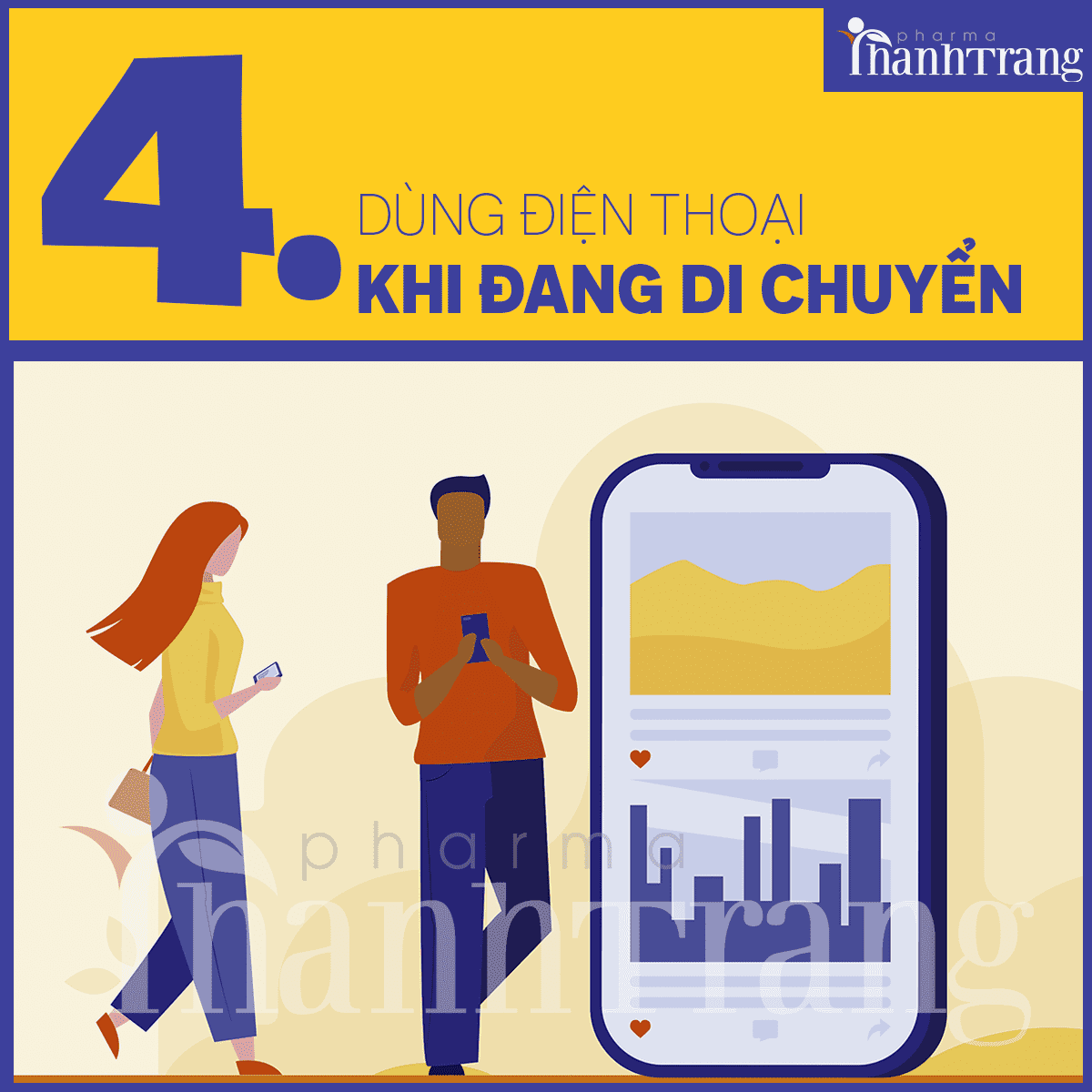 Dùng điện thoại khi đang di chuyển