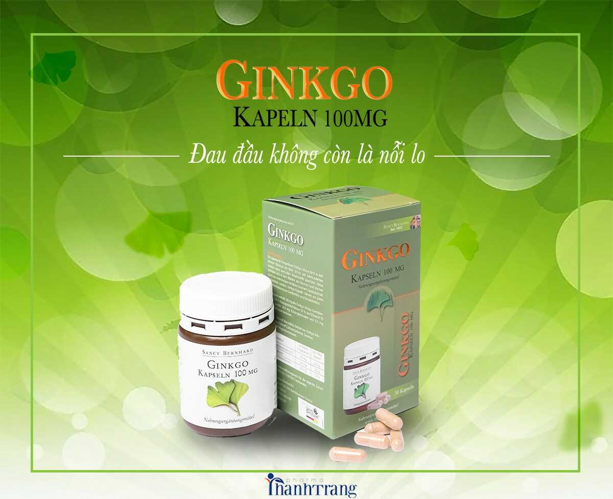 Viên uống bổ não GINKGO 100MG KAPSELN