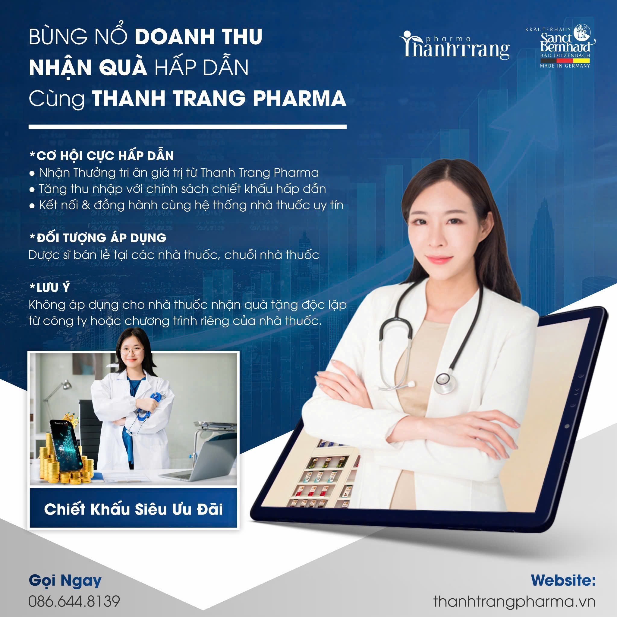 [CHƯƠNG TRÌNH] BÙNG NỔ DOANH THU CÙNG THANH TRANG PHARMA