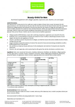 Nước uống làm khỏe da cho nam - Beauty-Drink for Men