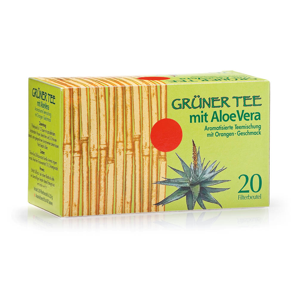 Trà bảo vệ sức khỏe Gruner Tee mit Aloe Vera