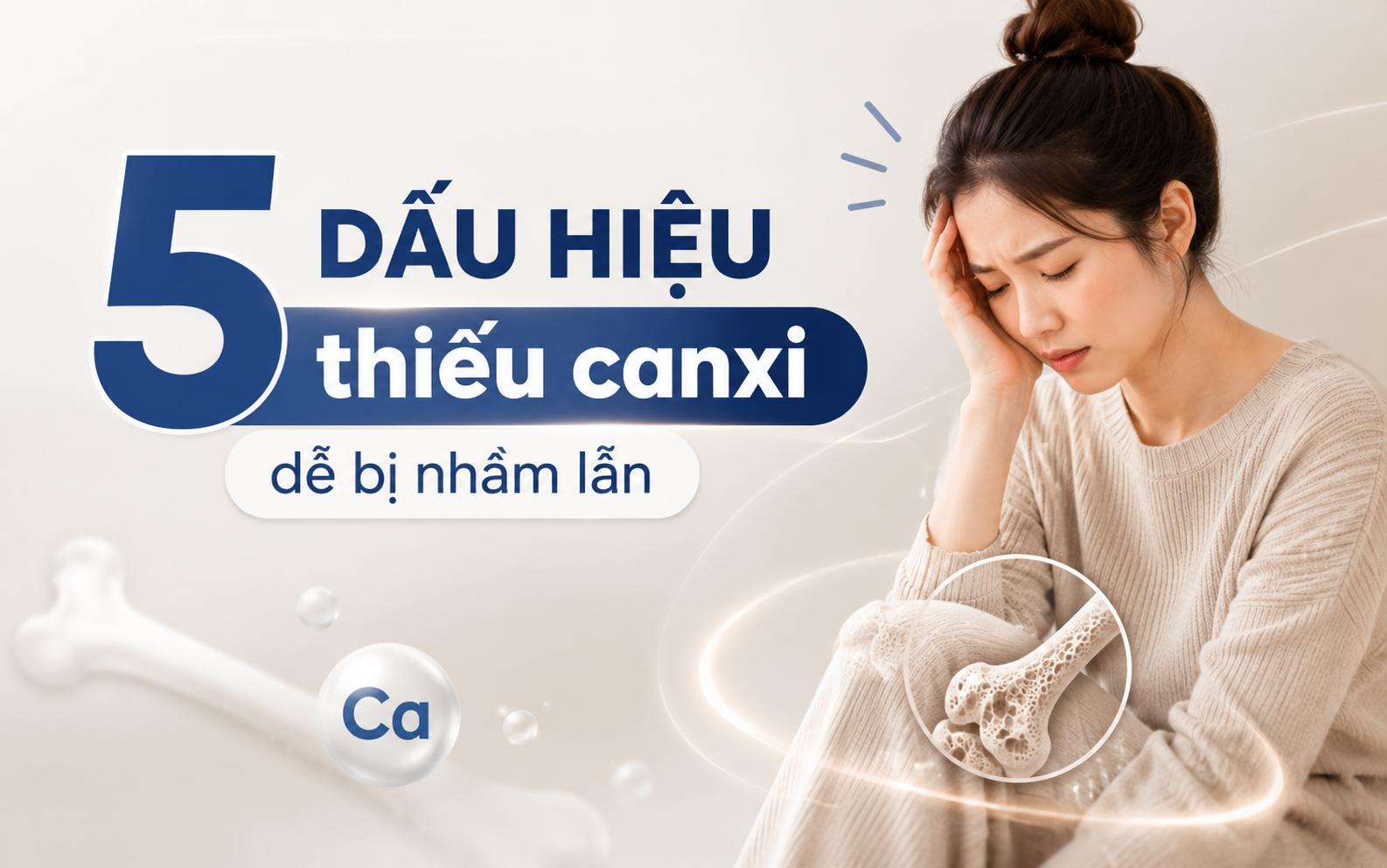 5 Biểu Hiện Thiếu Canxi Ở Phụ Nữ Dễ Nhầm Lẫn