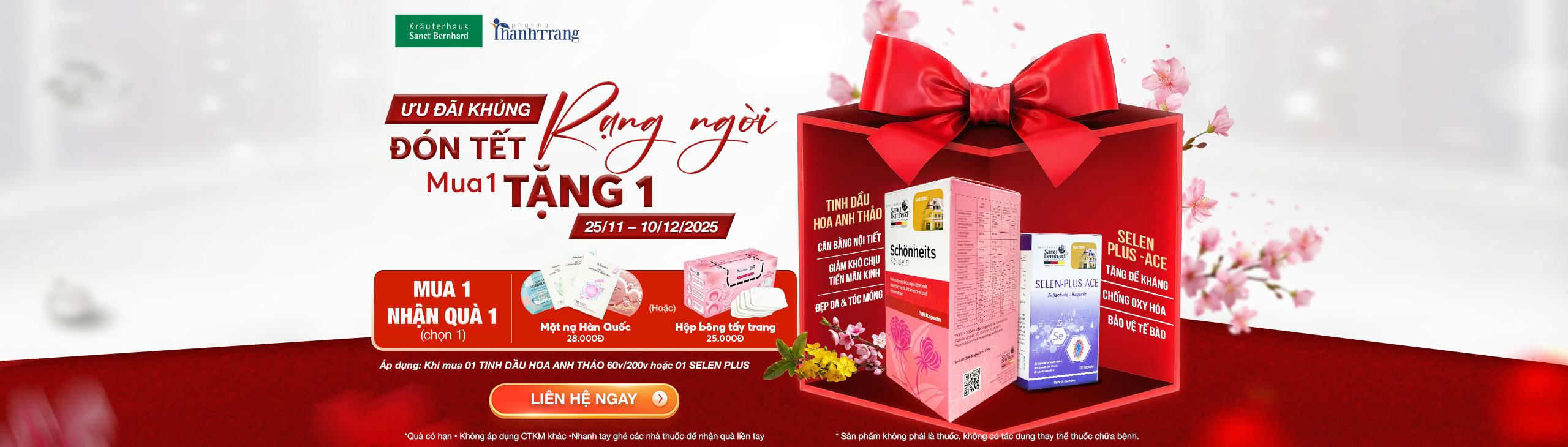 CTKM - dầu hoa anh thảo và selen plus