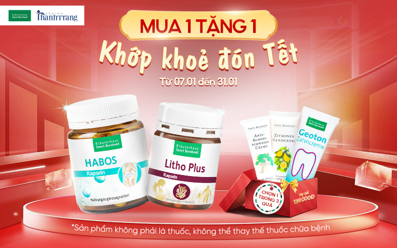 Mua 1 tặng 1: Khuyến mại đón tết: Quà tặng sức khỏe xương khớp