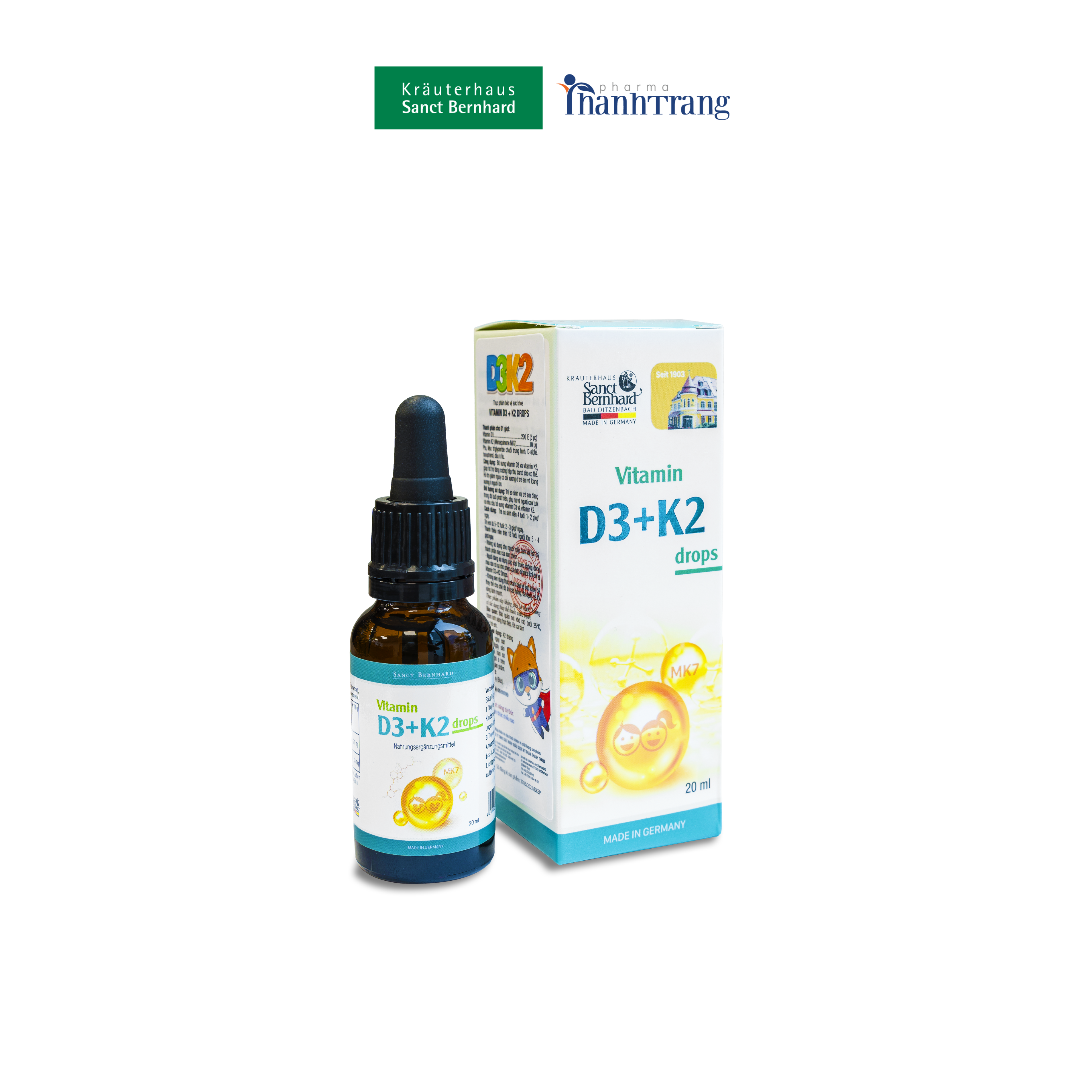 Vitamin D3K2 drops Sanct Bernhard 20 ml