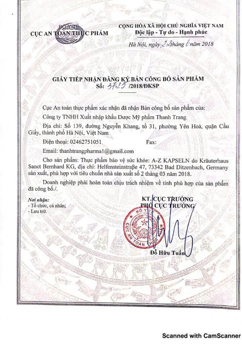 VITAMIN KHOÁNG CHẤT TỔNG HỢP A-Z KAPSELN