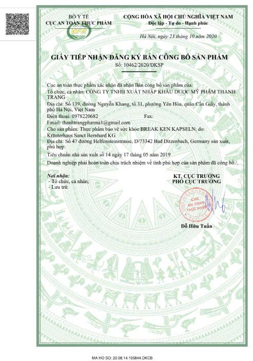 Viên uống bổ sung canxi Break Ken Kapseln