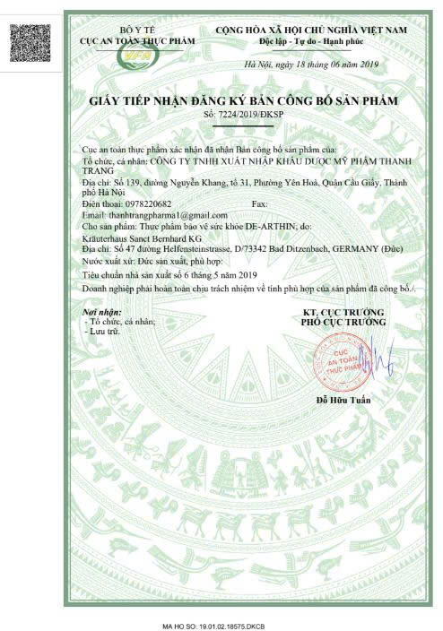 Viên uống hỗ trợ giải độc gan De Arthin