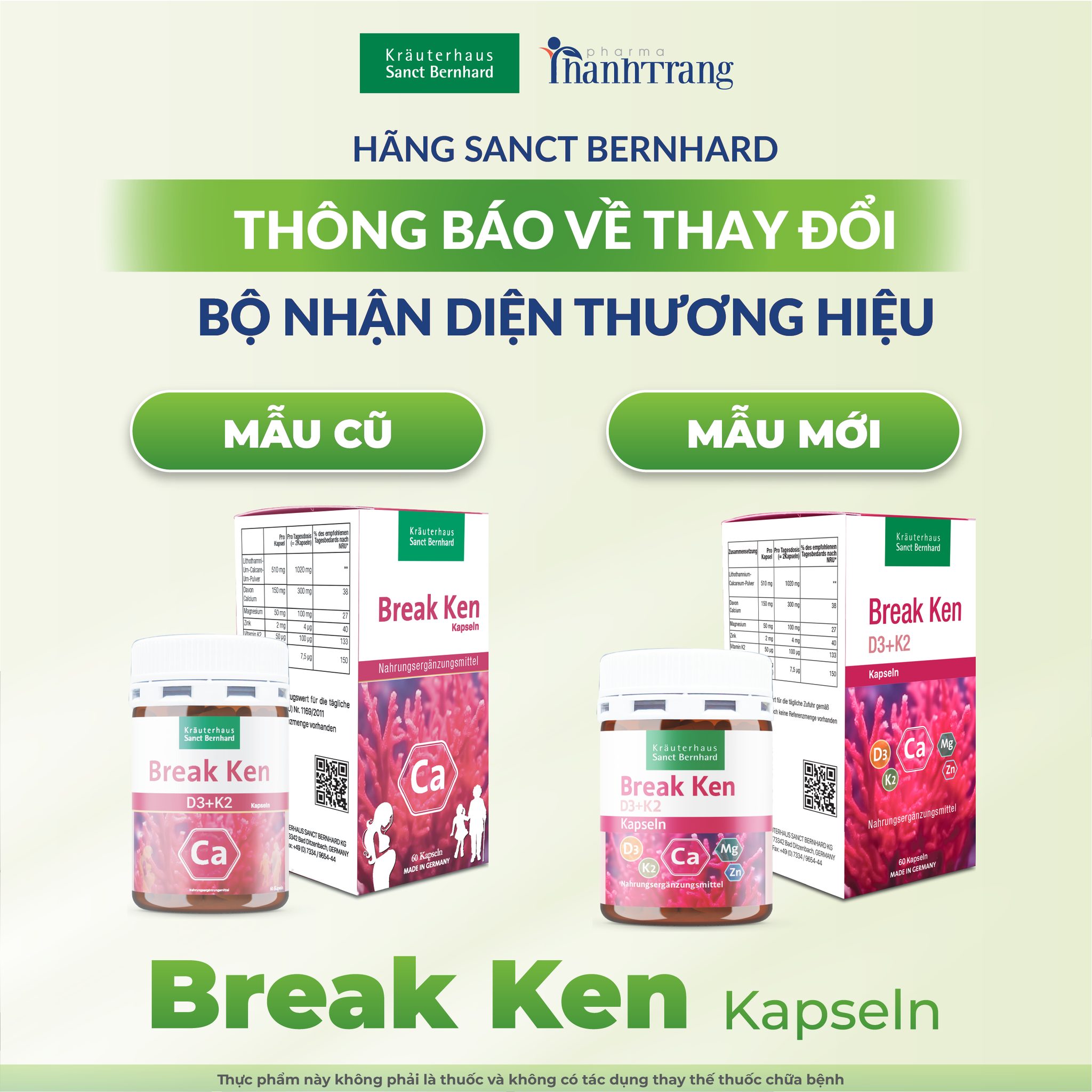Viên uống bổ sung canxi Break Ken Kapseln