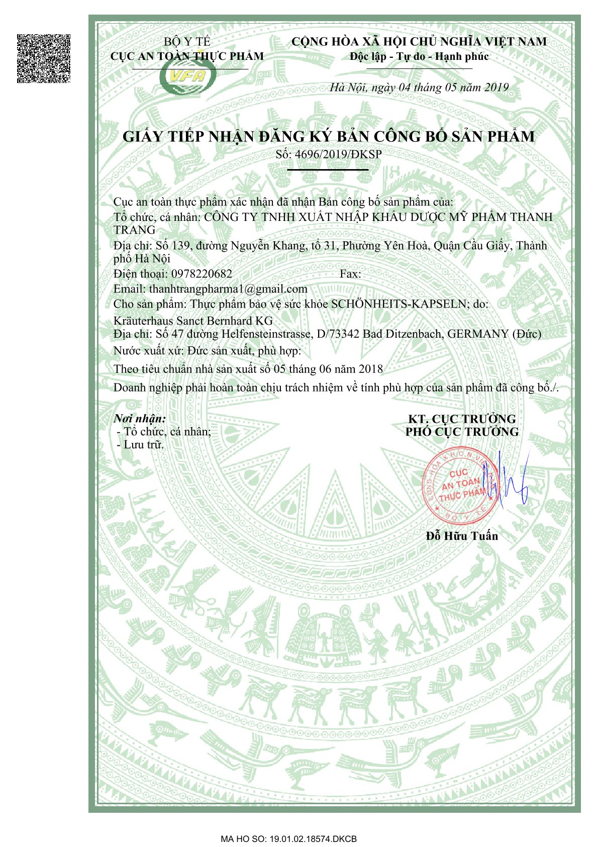 Tinh Dầu Hoa Anh Thảo Sanct Bernhard 60 viên