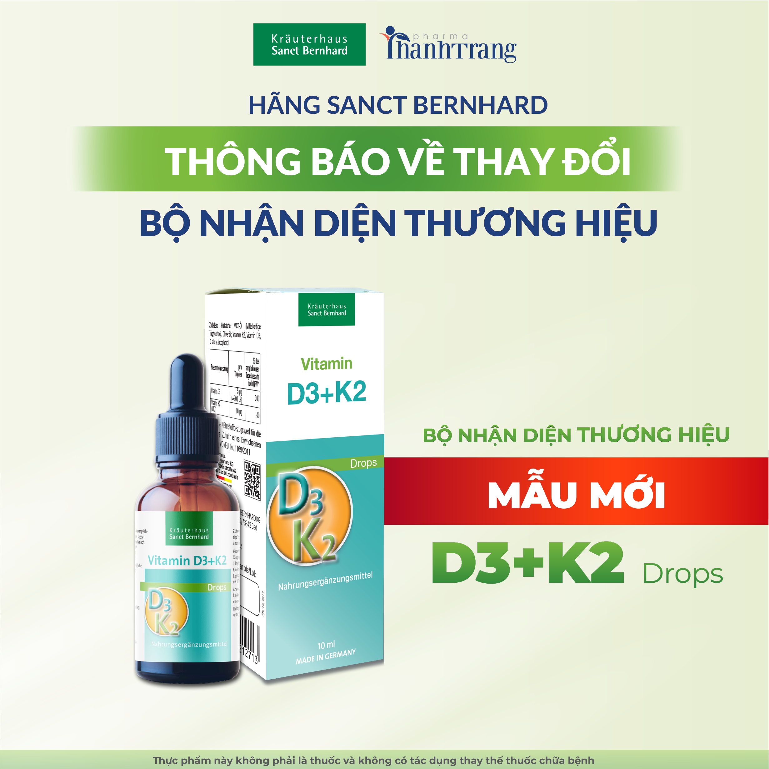 Vitamin D3K2 drops Sanct Bernhard 10 ml