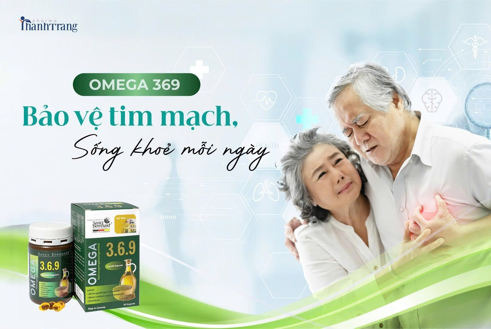 Omega 369 Đức – Bí quyết vàng chăm sóc sức khỏe tim mạch